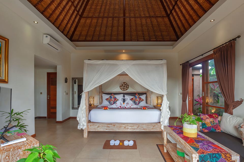 Honeymoon Villa, Private Pool | Premium bedding, minibar, in-room safe, desk