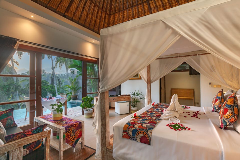 Honeymoon Villa, Private Pool | Premium bedding, minibar, in-room safe, desk