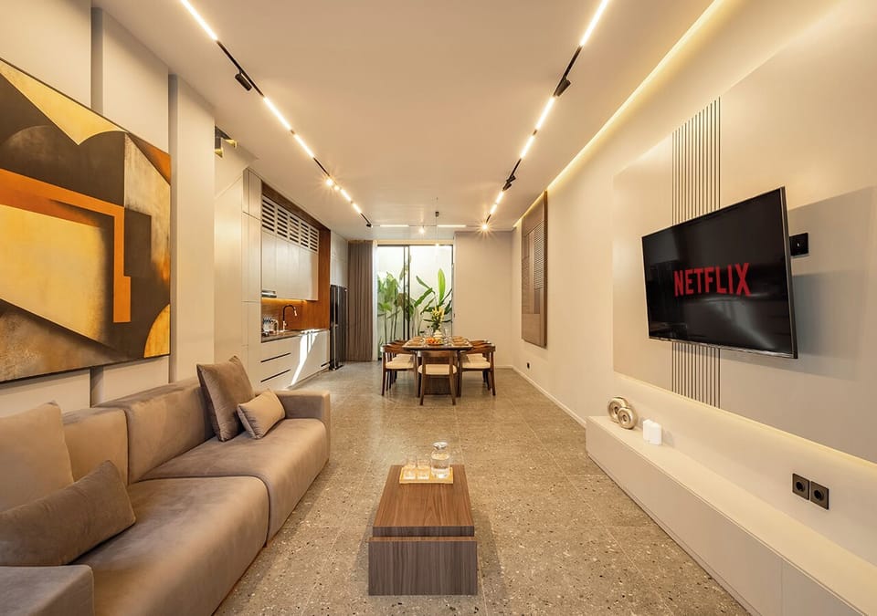Deluxe Villa, 2 Bedrooms, Private Pool | Living area | Smart TV