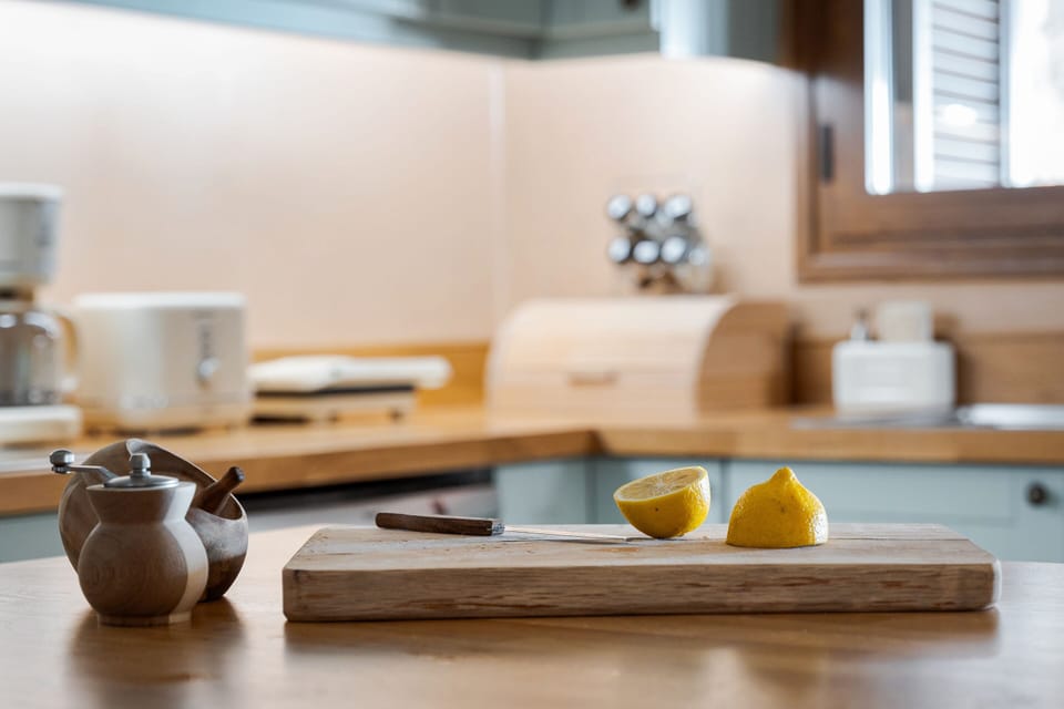 Villa, Sea View | Private kitchen | Espresso maker, fridge, microwave, oven