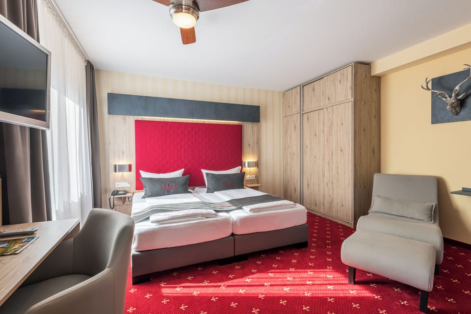 Deluxe Double Room | Living area | 32-inch flat-screen TV with satellite channels, TV, table tennis