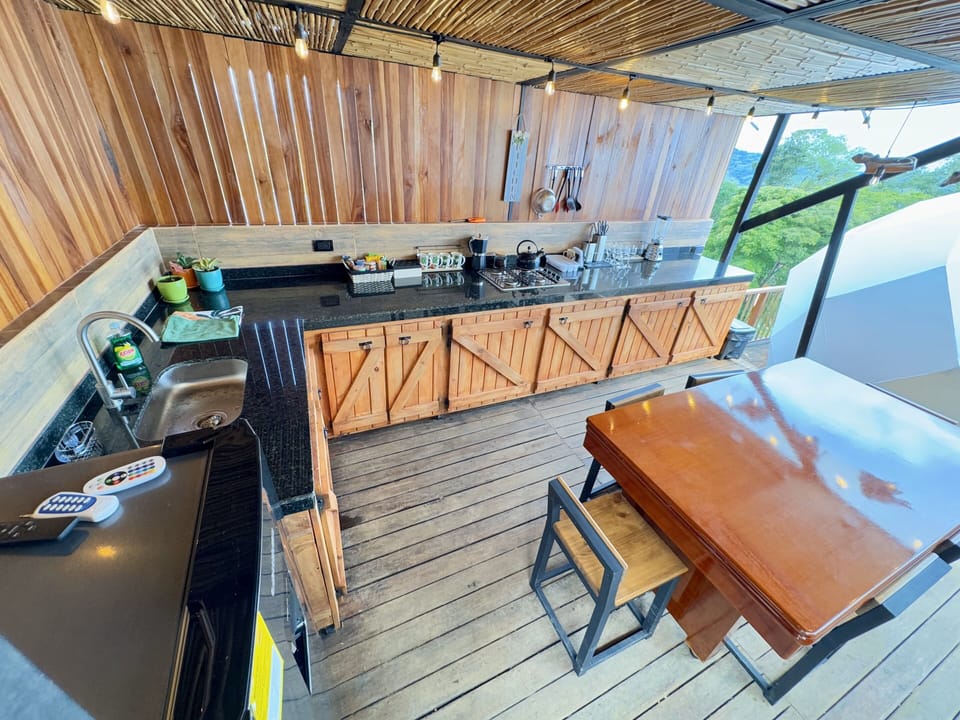 Family Tent, Lake View | Private kitchen | Coffee/tea maker, mini-fridge, electric kettle