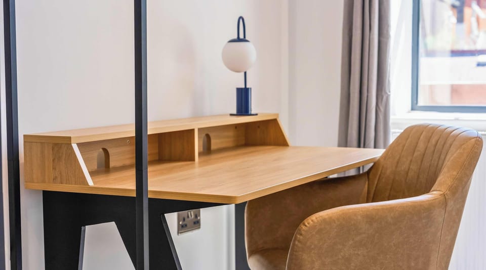 Dedicated workspace with fast, free Wi-Fi