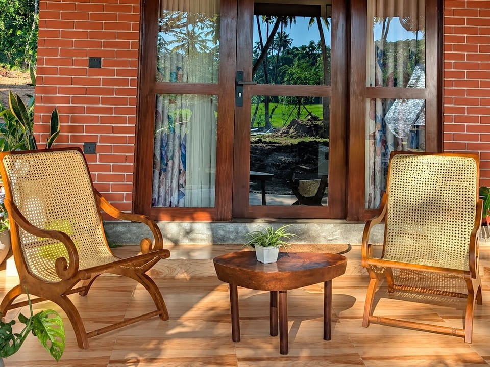 Ricefield Villa Veranda Seating