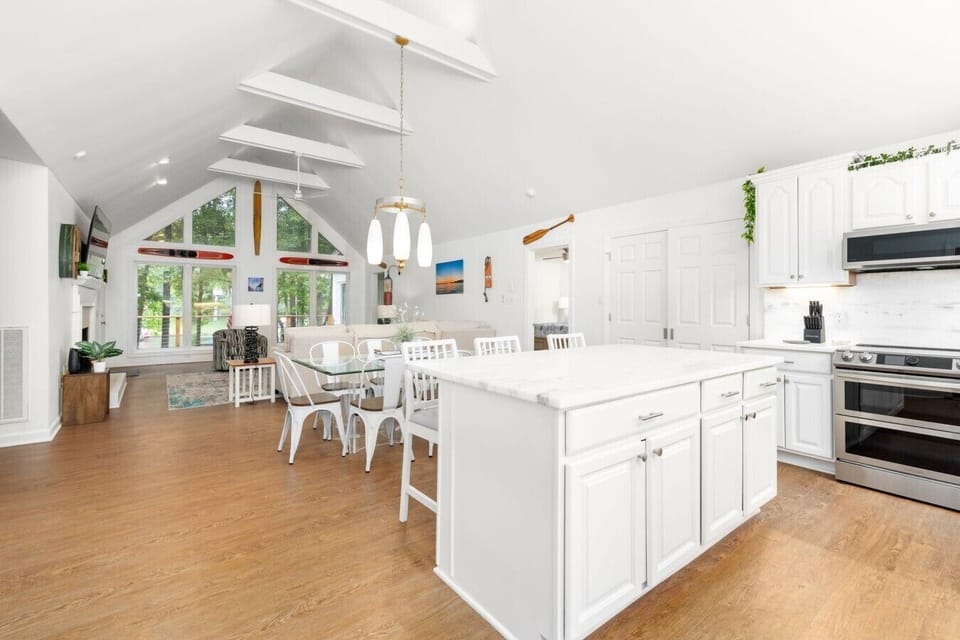 Fully stocked kitchen with everything you need to cook at home.