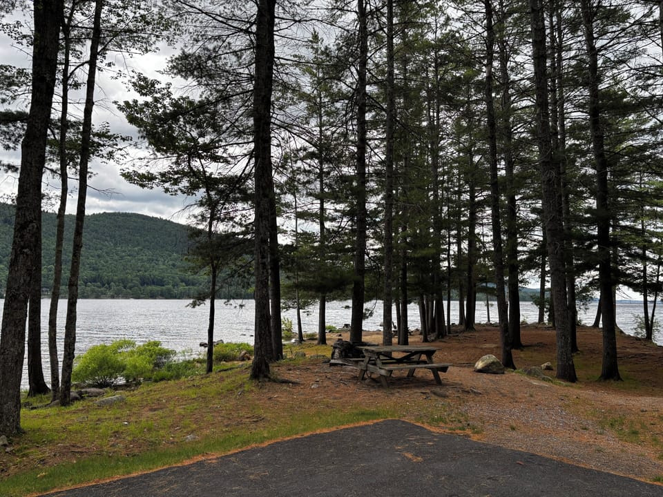 Sacandaga Lake public picnic and beach area is a 2 minute drive away