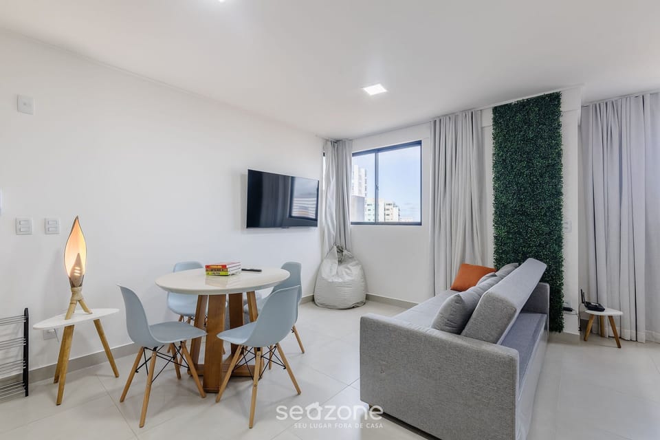 Basic Apartment | Living area | 40-inch TV with digital channels