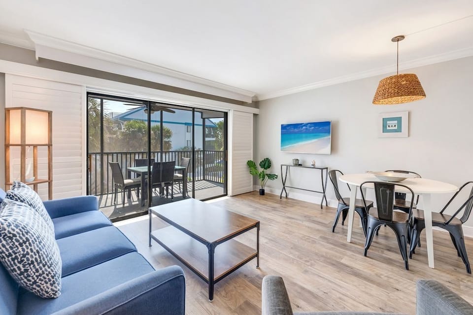 Dining and living areas share one open space for gathering.