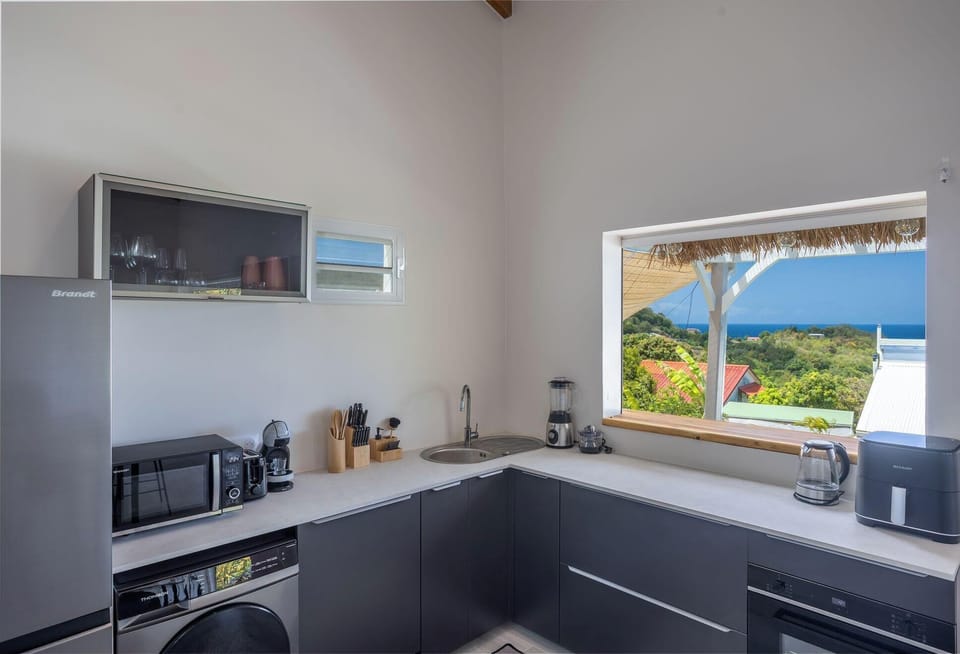 Cuisine américaine vue mer