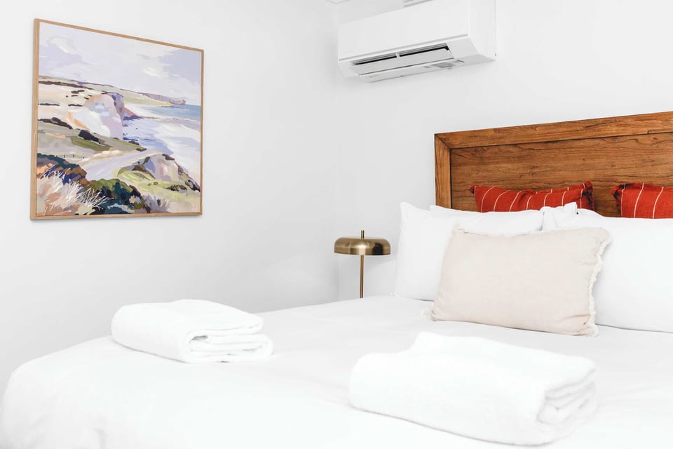Bedroom 1 - Queen, Split System, Ceiling Fan + Built-in Robe