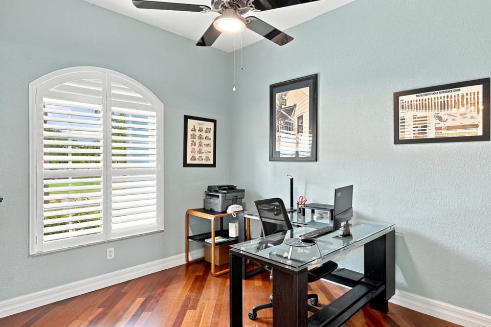 Whether you're working remotely, checking emails, or planning tomorrow's adventures, the dedicated office provides a quiet space to focus.