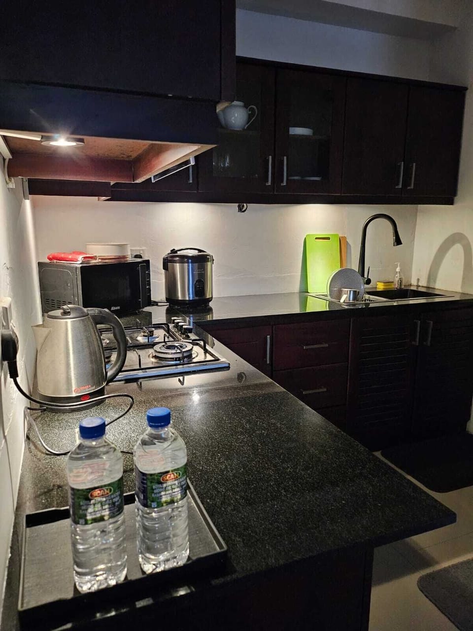 Basic Apartment, Balcony, City View | Private kitchen | Shared microwave