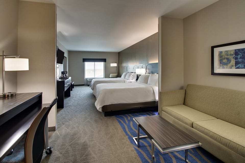 In-room safe, desk, iron/ironing board, free cribs/infant beds