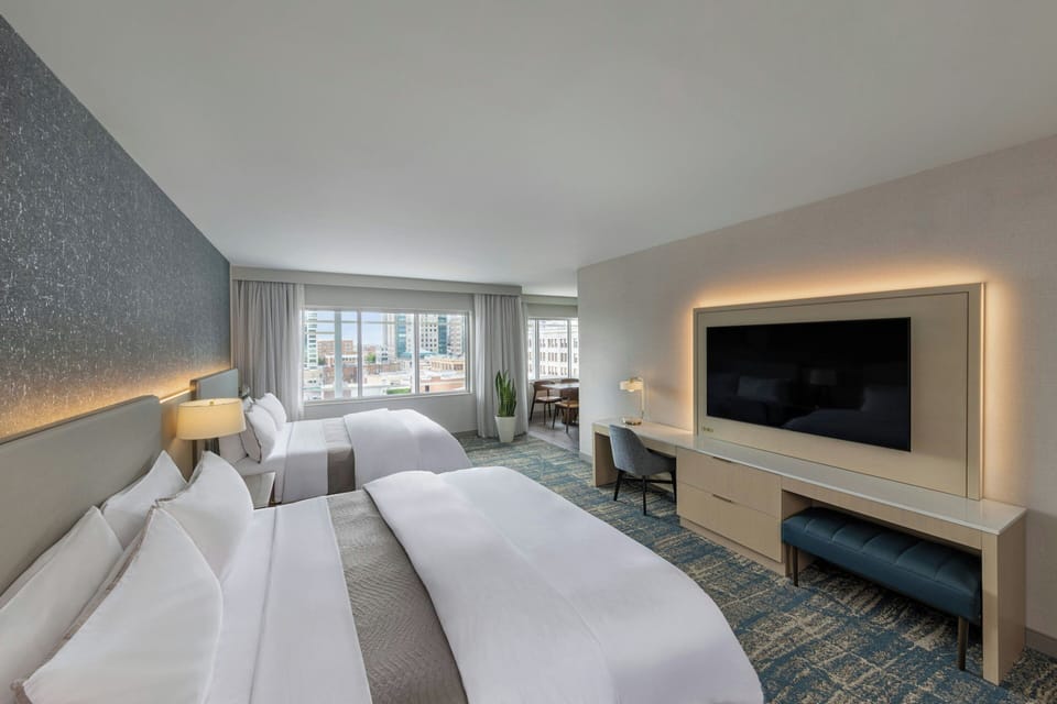 In-room safe, desk, blackout drapes, iron/ironing board