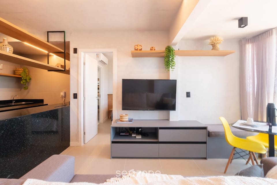 Basic Apartment | Living area | 40-inch TV with digital channels