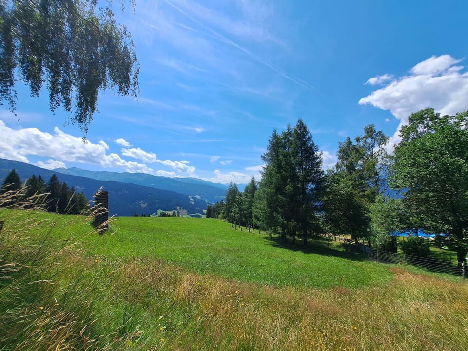 Sky, Blue, Mountainous Landforms, Green, Tree, Nature, Natural Environment, Grass, Mountain, Hill