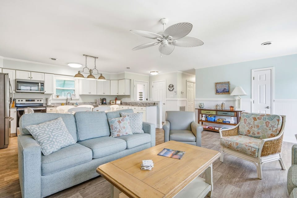 Open Living Room & Kitchen