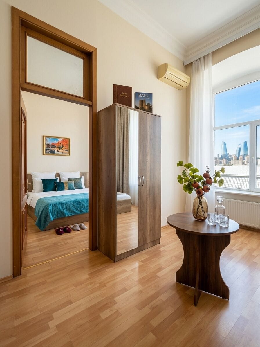 Luxury Apartment, Balcony, Sea View | In-room safe, desk, laptop workspace, blackout drapes