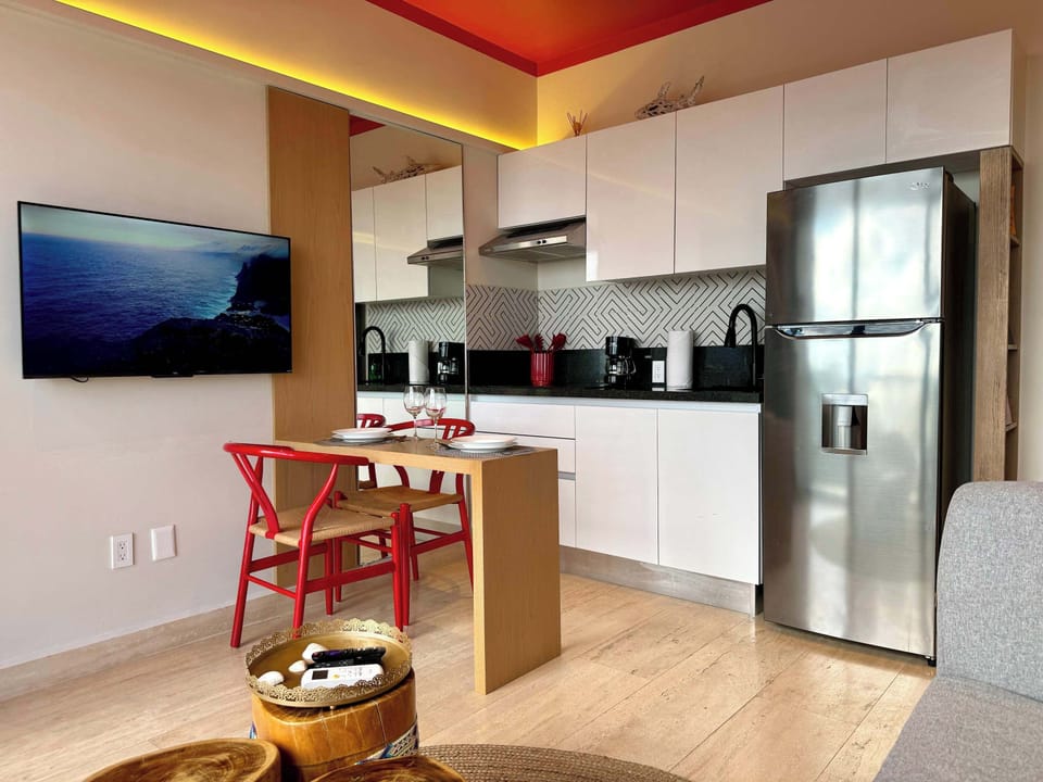 Kitchen and dining area