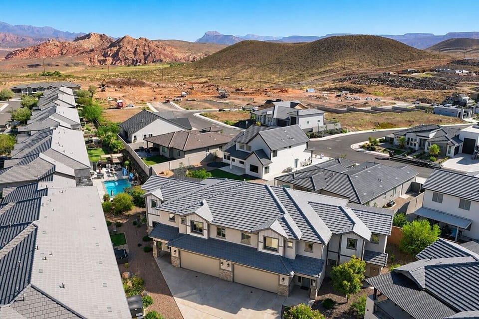 Aerial View of the Front of the Home