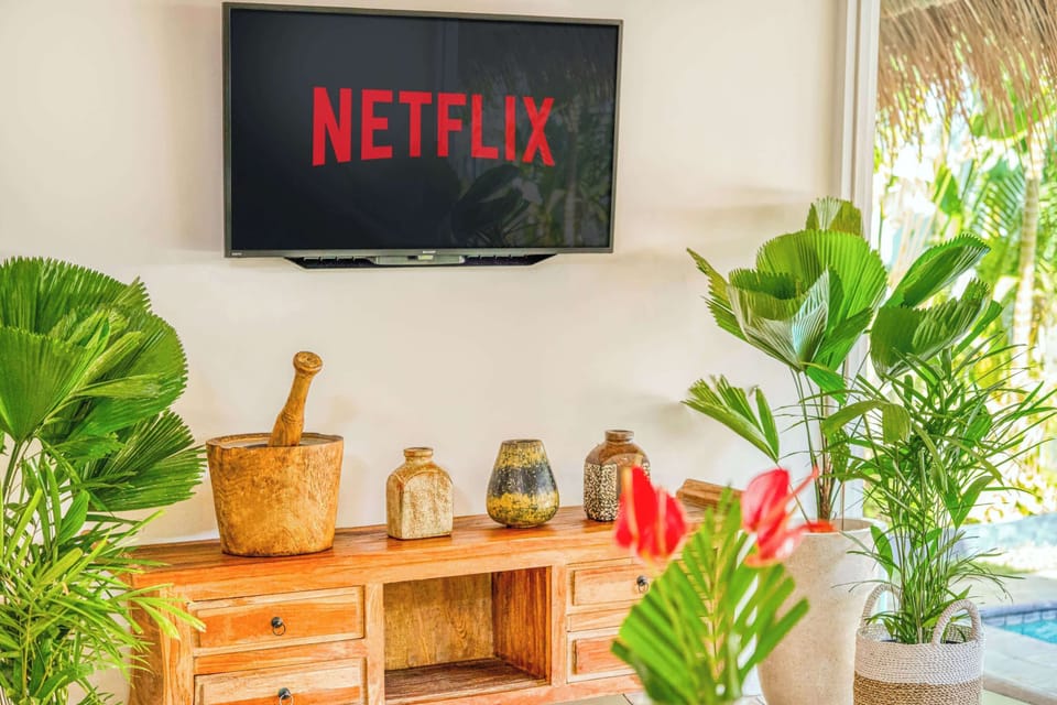 Relax with your favorite show surrounded by calm and natural light  
