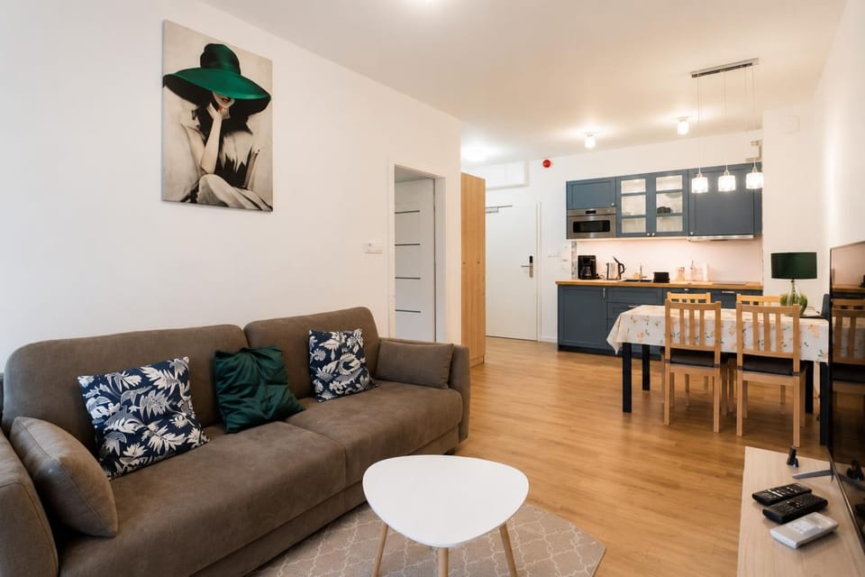 Apartment (205 C) | Living area | 30-inch flat-screen TV with digital channels