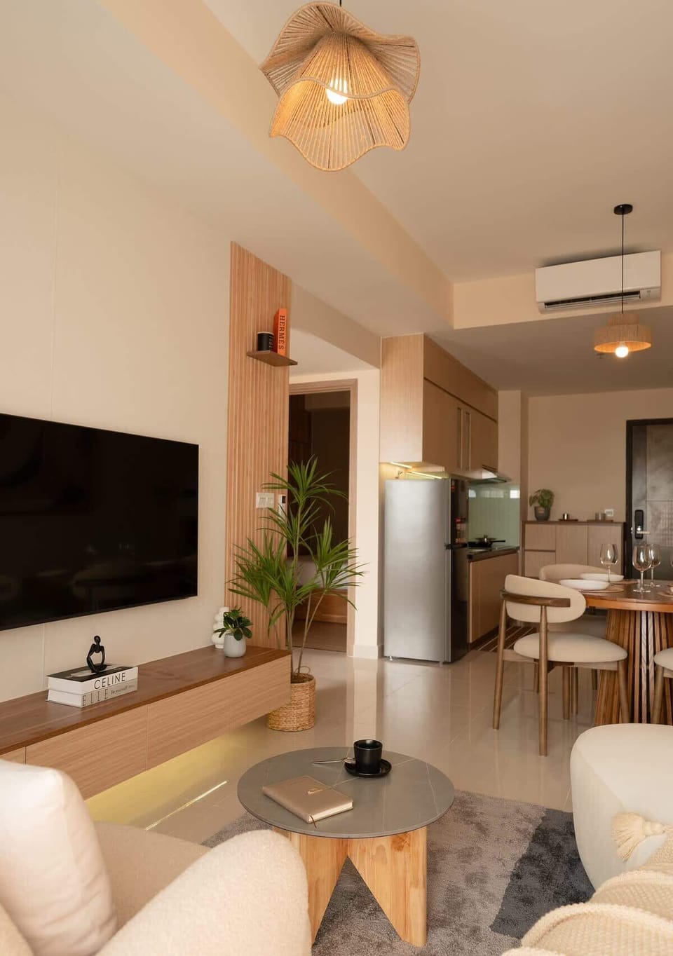 POV of the living area & kitchen area 