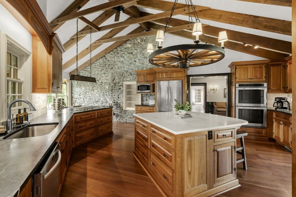 Chef`s Kitchen w/ Stone Accent Wall [Main Floor]