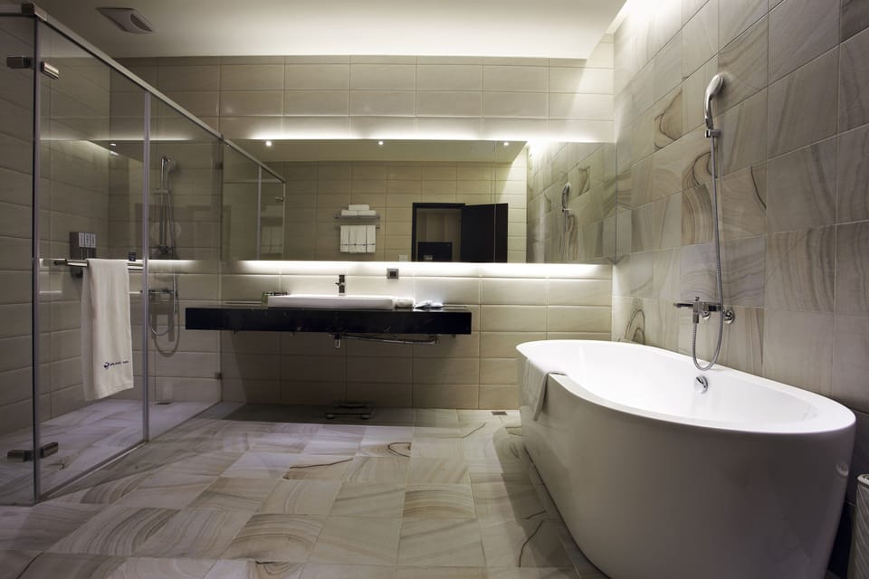 Family Room, Non Smoking, No Windows | Bathroom | Hair dryer, slippers, electronic bidet, towels