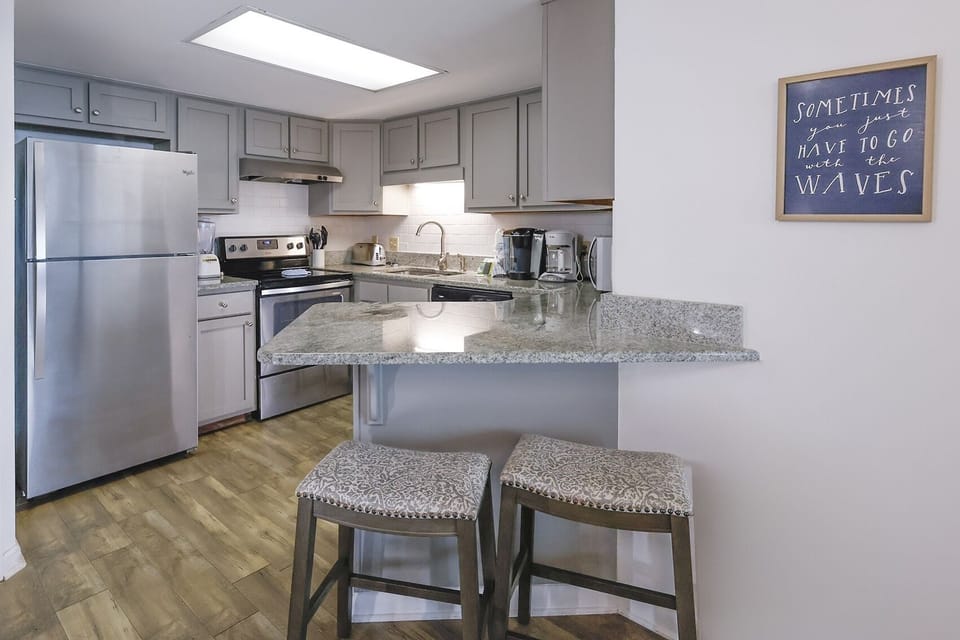 Condo, 2 Bedrooms | Private kitchen | Coffee/tea maker, fridge, oven