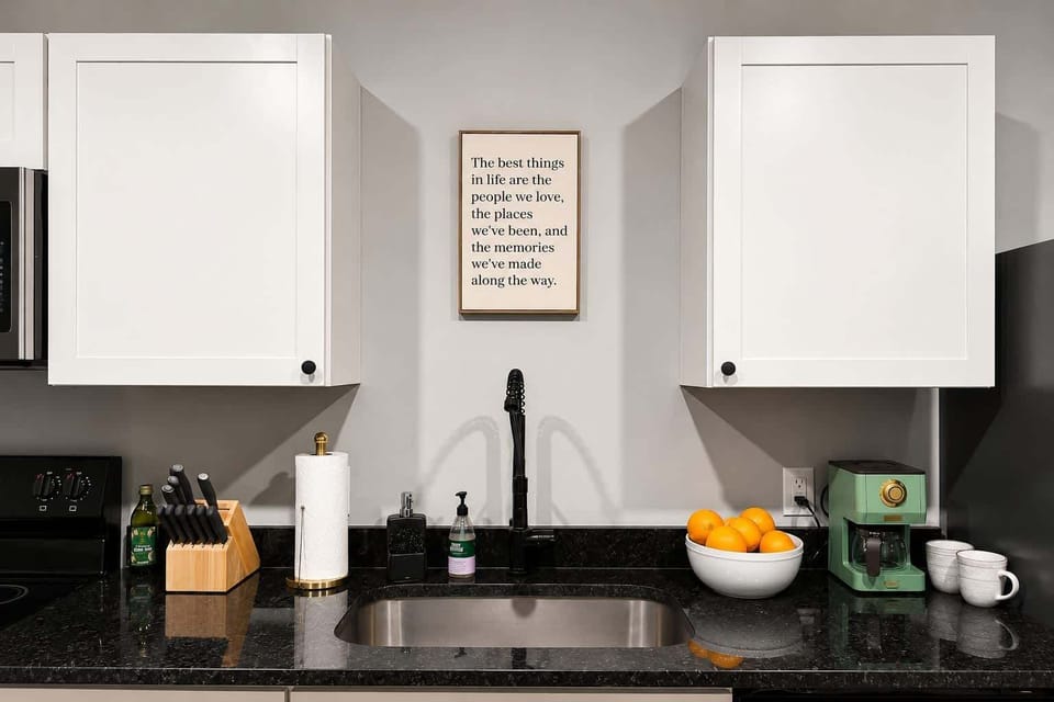 Coffee station & deep sink