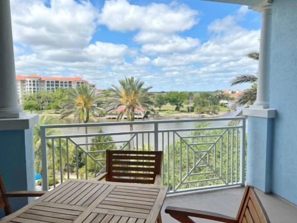 Balcony with ocean and golf views