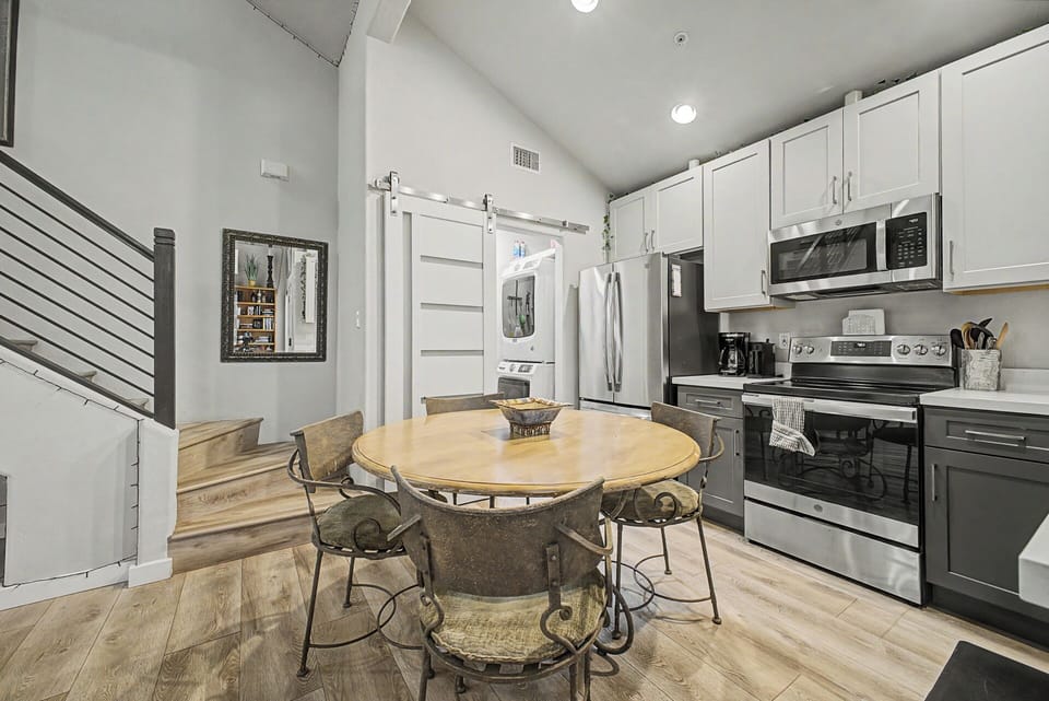 Dining Table and Kitchen area