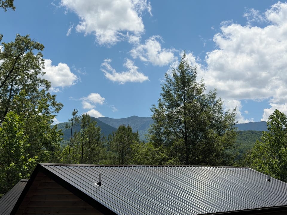 Smoky Mountain views from the upper deck. 