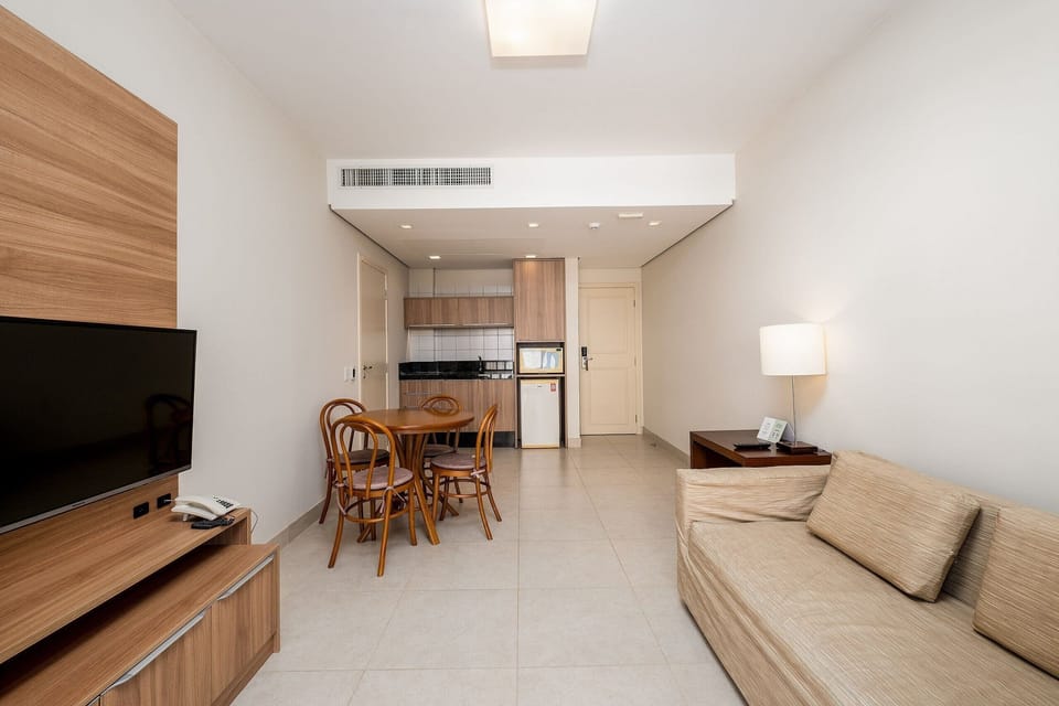 Basic Apartment | Living area | 40-inch TV with digital channels
