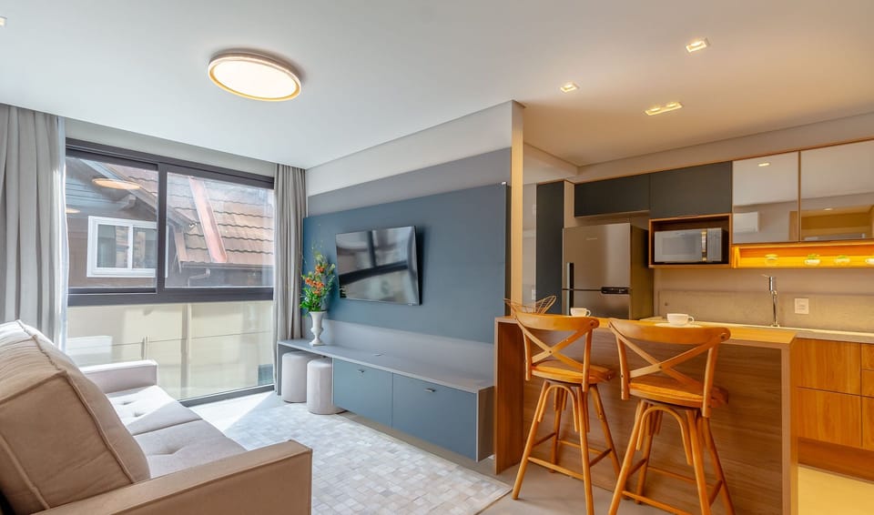Basic Apartment | Living area | 40-inch TV with digital channels