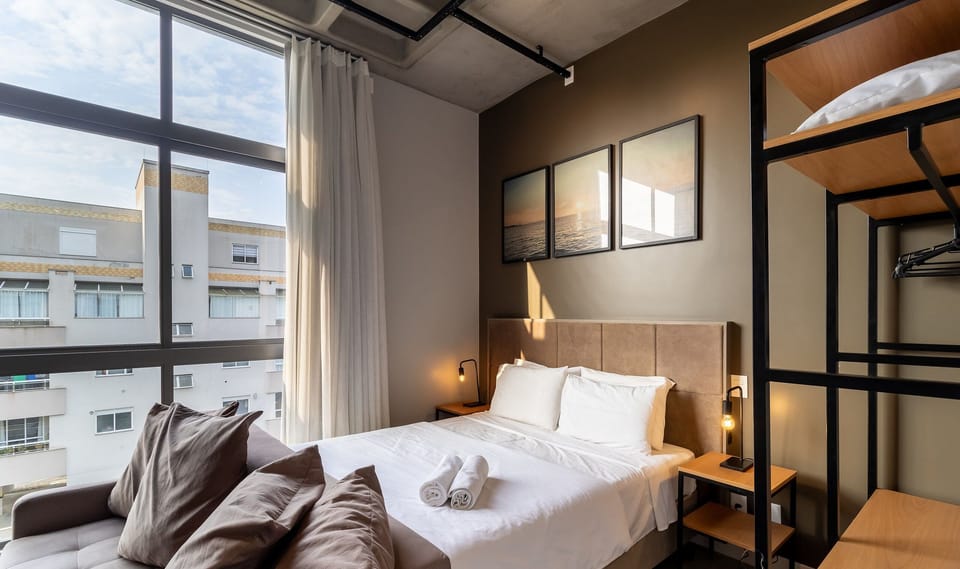 New and Modern Loft 750m From Canas Beach Tps303 Apartment in Florianopolis