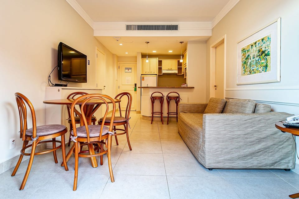 Basic Apartment | Living area | 40-inch TV with digital channels