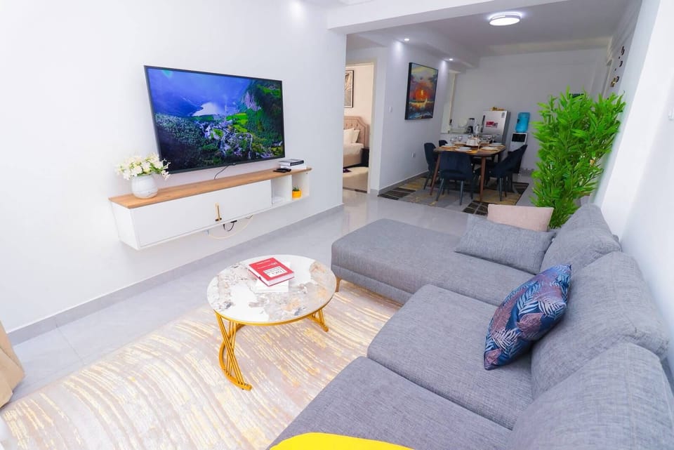 55-inch Smart TV with cable channels, Netflix, first-run movies