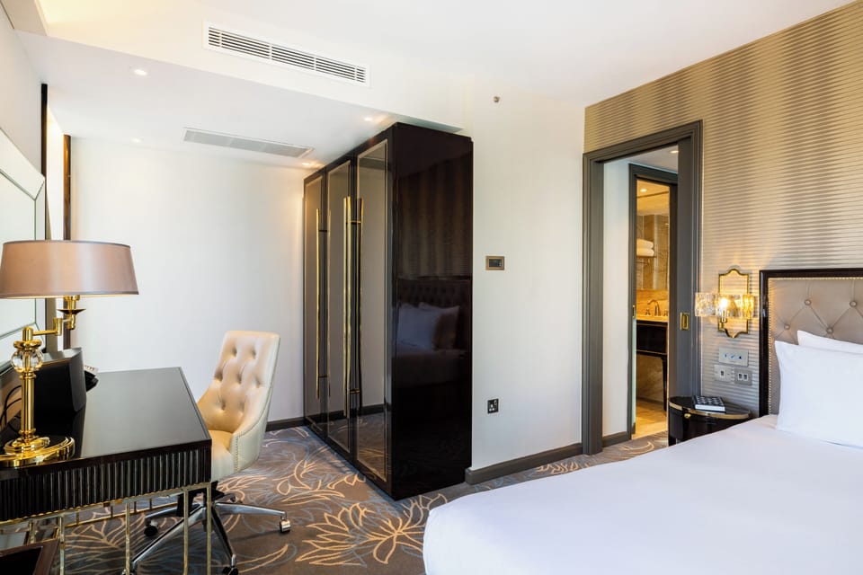 Bedroom. Interior and views may vary based on location and availability