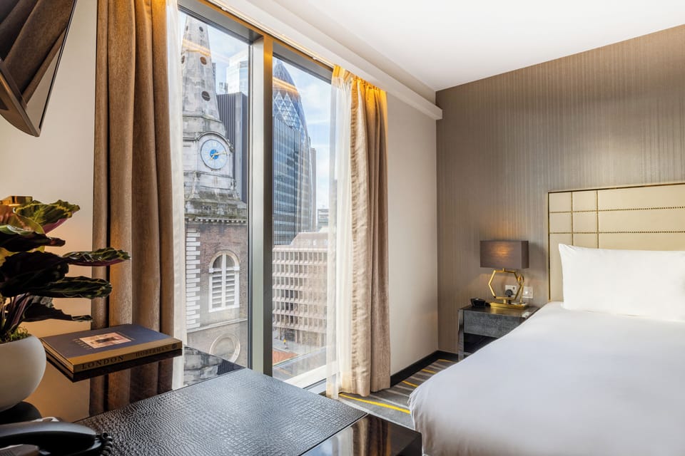 Bedroom. Interior and views may vary based on location and availability