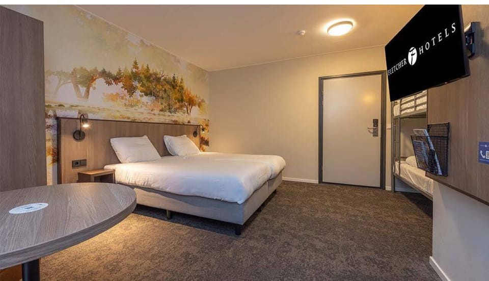 Stretch out together in a spacious room with extra bunks.