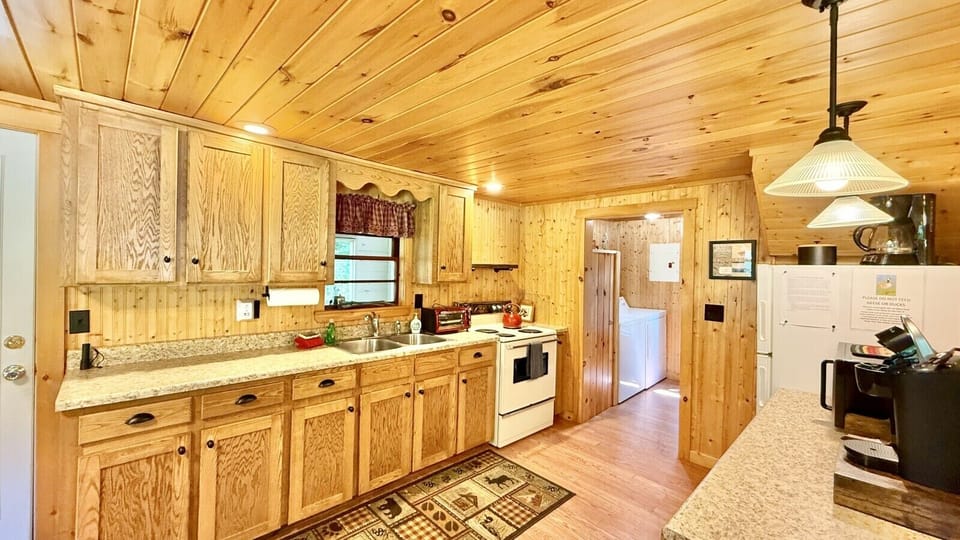 Enjoy the convenience of a spacious, fully stocked kitchen.
