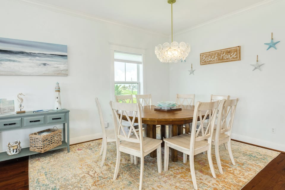 Seat up to 8 at the dining table