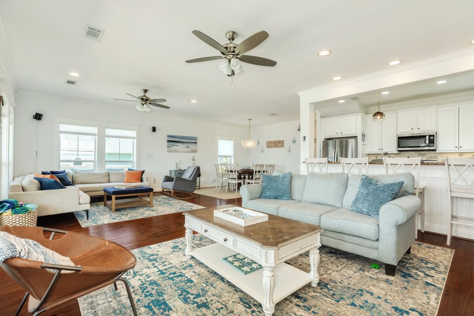Open living area is great for spending time together