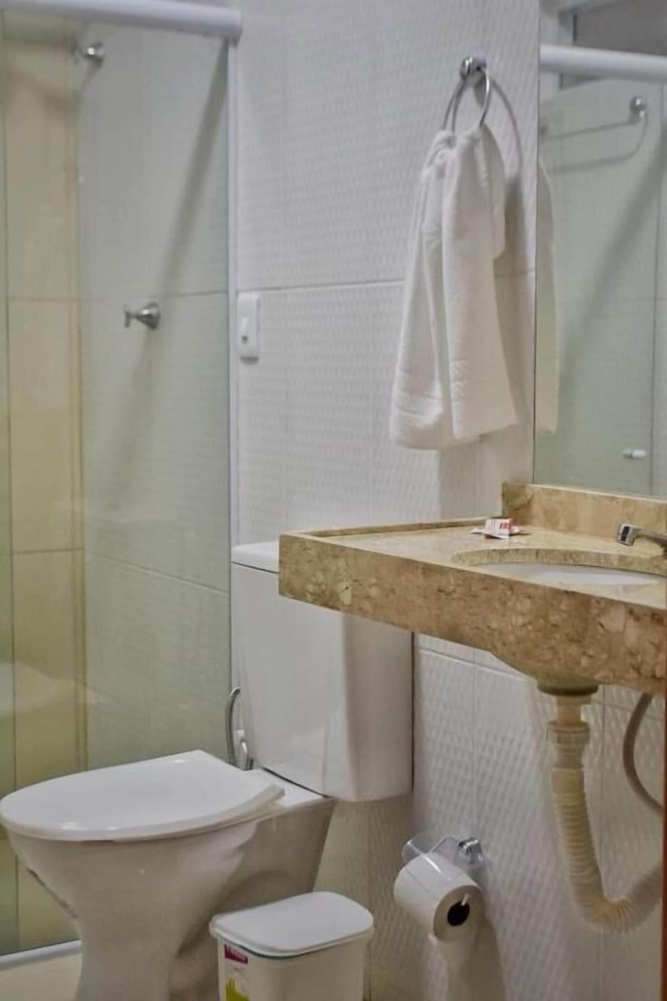 Double Room | Bathroom | Shower, towels, soap, shampoo