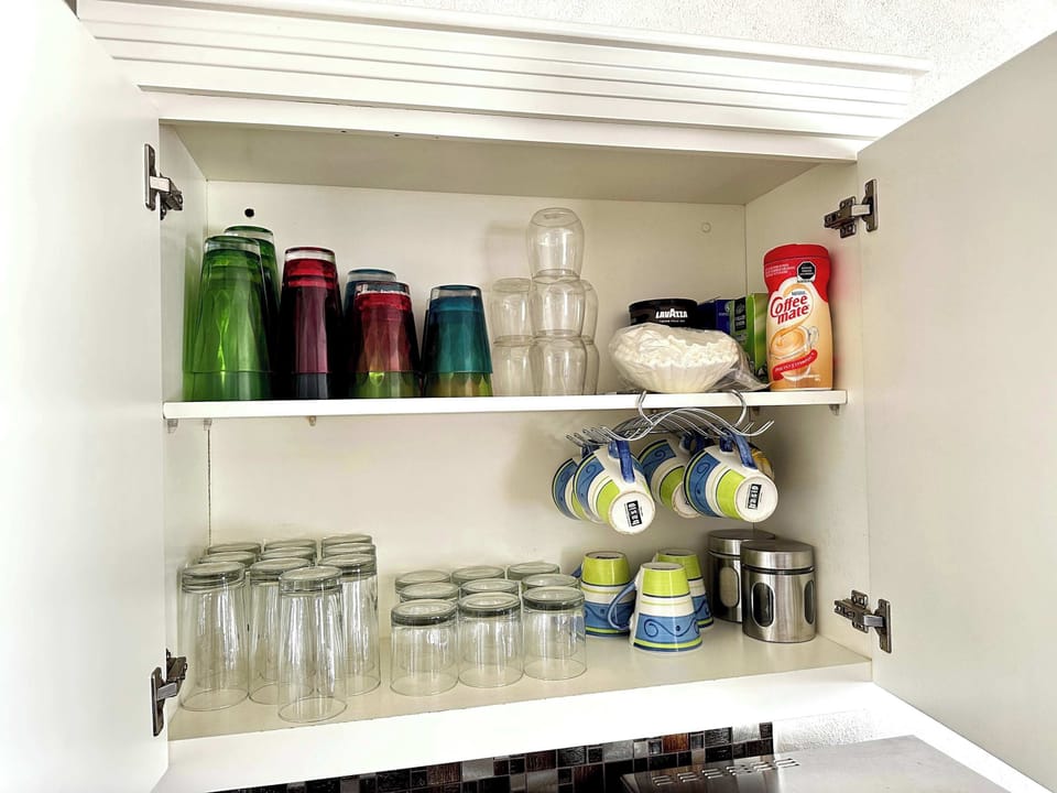 Full kitchen equipped to host 8-10 guests in total.