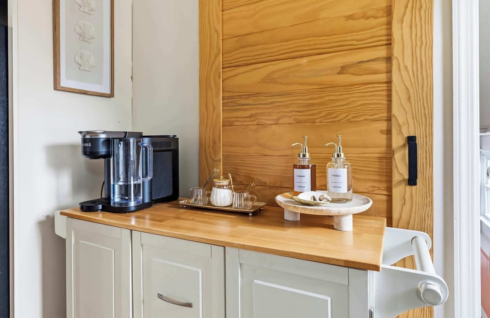 Brew your morning cup without leaving the house — this coffee station has you covered.