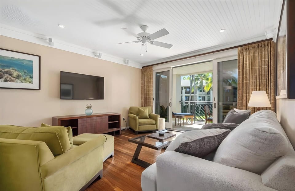 Living Room With Balcony View