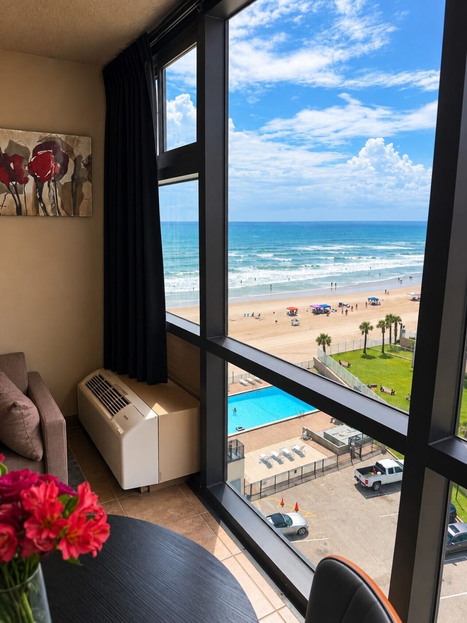 Beach and Pool View